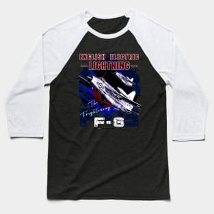 English Electric Lightning F-6 British Vintage Fighter Jet Baseball T-Shirt